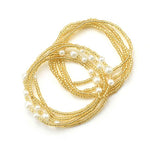 African Body Waist Beads AlansiHouse Champagne Gold 