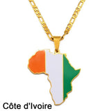 African Country Flag Pendants AlansiHouse Cote Dlvoire 45cm or 17.7 inch 