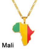 African Country Flag Pendants AlansiHouse Mali 45cm or 17.7 inch 