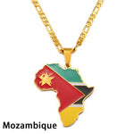 African Country Flag Pendants AlansiHouse Mozambique 60cm or 23.6 inch 