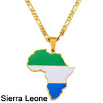 African Country Flag Pendants AlansiHouse Sierra Leone 45cm or 17.7 inch 