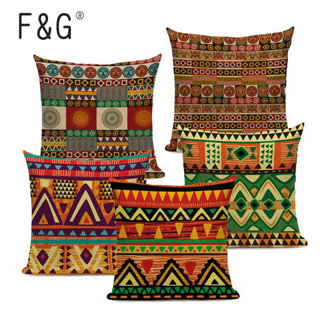 African Ethnic Style Pattern Cushion Covers AlansiHouse 