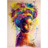 African Graffiti Art Canvas Painting AlansiHouse 30X45cm No Frame FB113 
