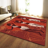 African Style Portrait Large Carpets For Living Room Non-slip AlansiHouse B 122x160cm(48x63inch) 