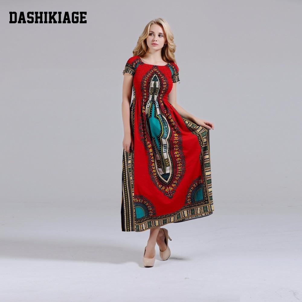 cotton dashiki dress Blue Dashiki Dress
