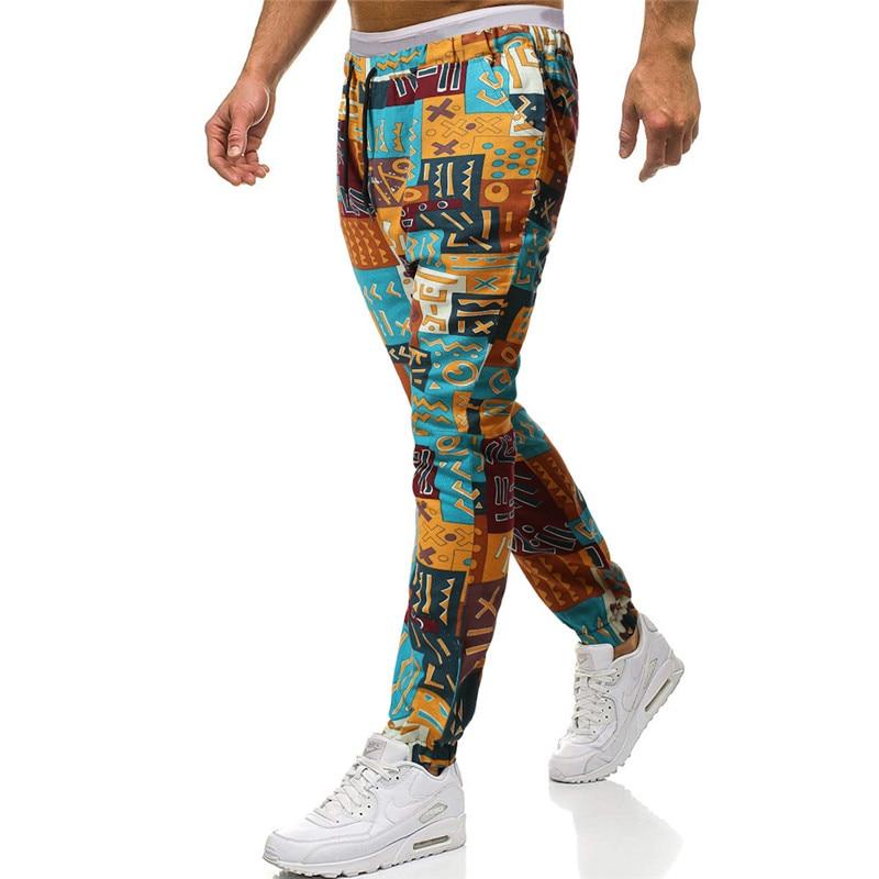 Men Jogging Pants Hipster African Dashiki Print Joggers Sweatpants