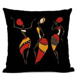 Simple African Woman Portrait Design Cushion Cover AlansiHouse 450mm*450mm 04 