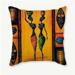 Stunning African Art Decorative Cushion Cover AlansiHouse 450mm*450mm 10 as picture 