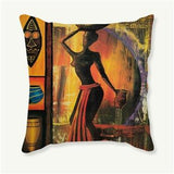 Stunning African Art Decorative Cushion Cover AlansiHouse 450mm*450mm 4 as picture 