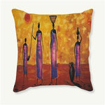 Stunning African Art Decorative Cushion Cover AlansiHouse 450mm*450mm 6 as picture 