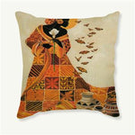Stunning African Art Decorative Cushion Cover AlansiHouse 450mm*450mm as picture 