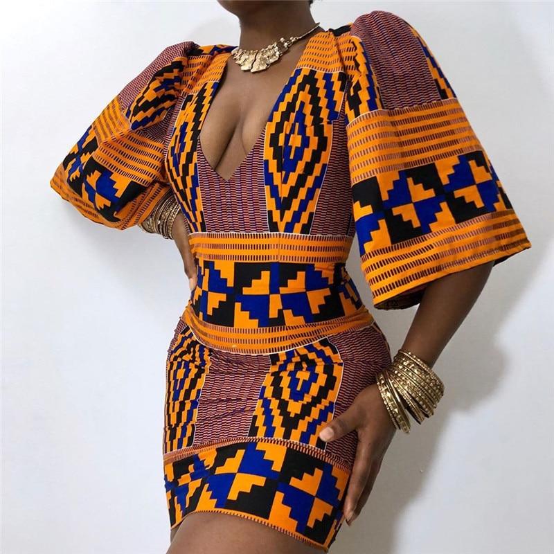 Women's African Print Top and Pants Set