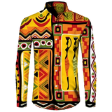 Men's Dashiki Print Long Sleeve Shirt T-Shirts AlansiHouse™️ Lshirts-NXH35822 5XL 