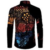 Men's Dashiki Print Long Sleeve Shirt T-Shirts AlansiHouse™️ Lshirts-NXH35825 5XL 