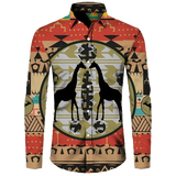 Men's Dashiki Print Long Sleeve Shirt T-Shirts AlansiHouse™️ Lshirts-NXH35829 M 