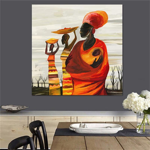 Abstract African Art Canvas Painting AlansiHouse 
