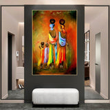 Abstract African Art Oil Canvas Painting AlansiHouse 