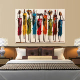 Abstract African Canvas Oil Painting AlansiHouse 