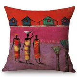 Abstract African Design Sofa Throw Pillow Case AlansiHouse 450mm*450mm T291-3 