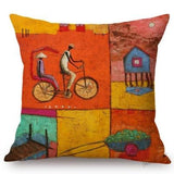Abstract African Design Sofa Throw Pillow Case AlansiHouse 450mm*450mm T291-5 