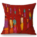 Abstract African Design Sofa Throw Pillow Case AlansiHouse 450mm*450mm T291-6 