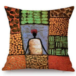 Abstract African Design Sofa Throw Pillow Case AlansiHouse 450mm*450mm T291-7 