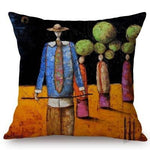 Abstract African Design Sofa Throw Pillow Case AlansiHouse 450mm*450mm T291-9 