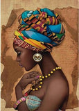 Abstract Figure African Canvas Painting AlansiHouse 80x100cm No Frame PC10744 