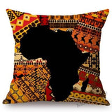 Africa Map Geometrics + Home Decorative Sofa Throw Pillow Cover (45x45cm) AlansiHouse 45x45cm No filling T266-2 