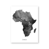Africa Map Posters and Prints Wall Art Canvas AlansiHouse 13x18 cm No Frame PH2650 
