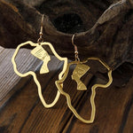 Africa Nefertiti Stainless Steel Earrings (Gold / Silver) AlansiHouse 