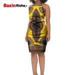 Africa Style Fashion Women Dress Ankara (Knee-Length) AlansiHouse 9 L 