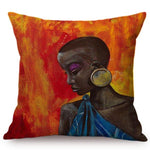 Africa Traditional Culture Art Decoration Cushion Cover AlansiHouse 450mm*450mm 4 