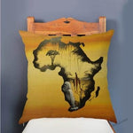 Africa Woman Map Warrior Fair Tale Sofa Throw Pillow Cover AlansiHouse 450mm*450mm T287-1 