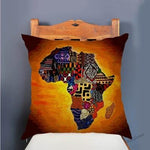 Africa Woman Map Warrior Fair Tale Sofa Throw Pillow Cover AlansiHouse 450mm*450mm T287-5 
