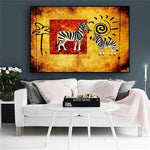 Africa Zebra Canvas Art Painting AlansiHouse 