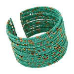 African Acrylic Beads Jewelry Sets AlansiHouse blue bangle 