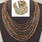 African Acrylic Beads Jewelry Sets AlansiHouse multi 