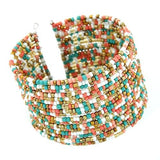 African Acrylic Beads Jewelry Sets AlansiHouse multi bangle 