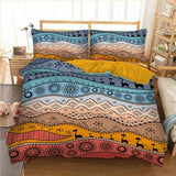 African Art Bedding Set (3 Piece Set) AlansiHouse color as picture 1 China AU Double