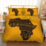 African Art Bedding Set (3 Piece Set) AlansiHouse color as picture 6 China US King