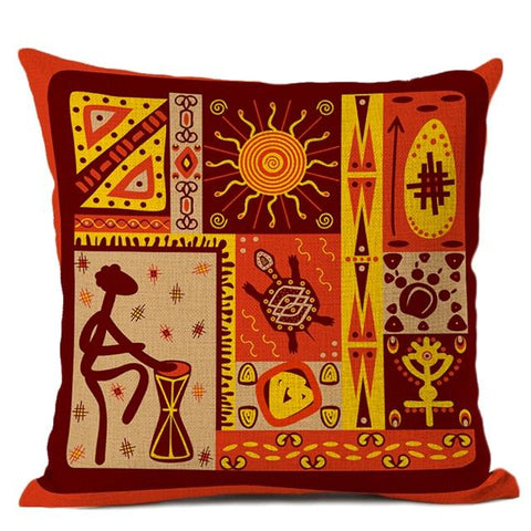 African Art Cushion Covers AlansiHouse 450mm*450mm 4 