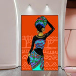 African Art Tribal Dance Canvas Oil Painting AlansiHouse 