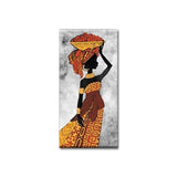 African Art Women Dance Canvas Painting AlansiHouse 20x40cm no frame A 