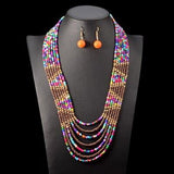 African Beads Jewelry Sets AlansiHouse color 
