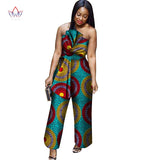 African Cotton Wax Print Romper umpsuit For Women AlansiHouse 