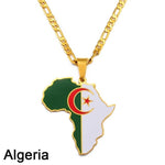 African Country Flag Pendants AlansiHouse Algeria 45cm or 17.7 inch 