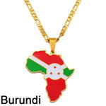 African Country Flag Pendants AlansiHouse Burundi 45cm or 17.7 inch 