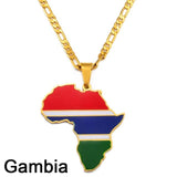 African Country Flag Pendants AlansiHouse Gambia 45cm or 17.7 inch 
