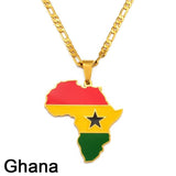 African Country Flag Pendants AlansiHouse Ghana 45cm or 17.7 inch 